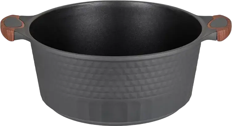 RESTO 93508 Capella Non-Stick Aluminum Pot with Glass Lid, PFLUON Coating, Grey, 32 cm Diameter, 9.7 L Volume