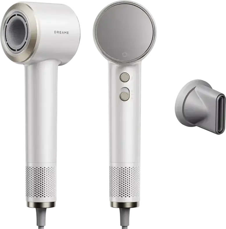 Dreame Grand AHG11C High-Speed Hair Dryer, White, 1600W Brushless Motor 110,000 RPM, 65m/s Airflow, 7 Intelligent Modes with AI, Ionic Hair Care