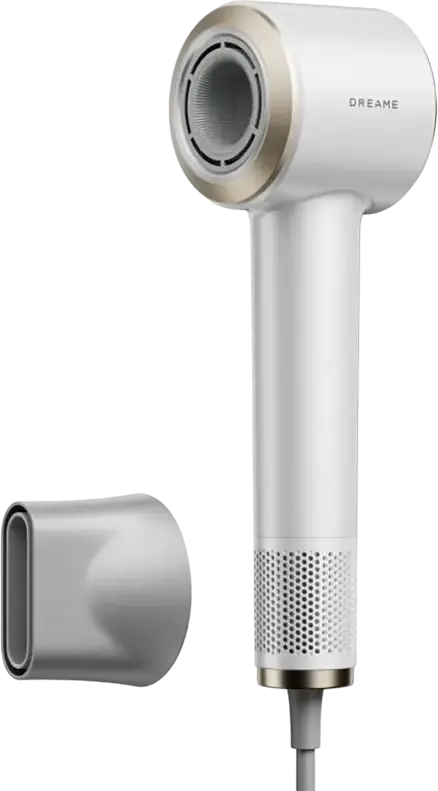 Dreame Grand AHG11C High-Speed Hair Dryer, White, 1600W Brushless Motor 110,000 RPM, 65m/s Airflow, 7 Intelligent Modes with AI, Ionic Hair Care