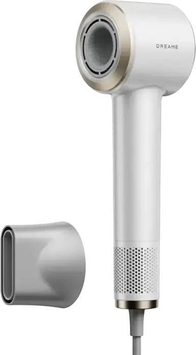 Dreame Grand AHG11C High-Speed Hair Dryer, White, 1600W Brushless Motor 110,000 RPM, 65m/s Airflow, 7 Intelligent Modes with AI, Ionic Hair Care