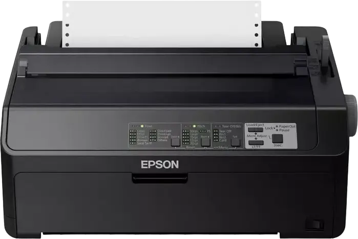 Epson FX-890 II Dot Matrix Printer, 9-Pin Impact, 80 Columns, 240x144 DPI, USB 2.0 & Parallel, 6-Copy Carbon Support, A4 Continuous Paper