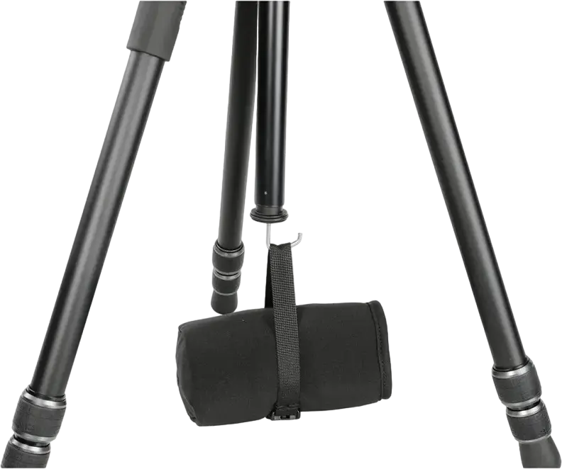 Vanguard VEO 3 264AO Aluminium Photo-Video Tripod with Video Head, MACC Multi-Angle Central Column, 8kg Max Load, 154.9cm Max Height, Black