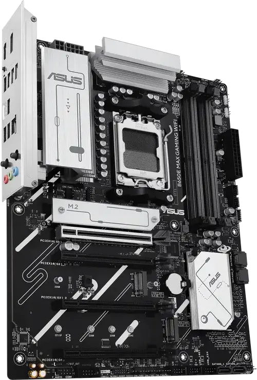Placa de baza ASUS B650E MAX GAMING WIFI AM5 ATX AMD B650 DDR5 8000MHz PCIe 5.0 x16 M.2 NVMe Wi-Fi 6E Bluetooth 5.3 pentru Ryzen serii 7000 8000 9000