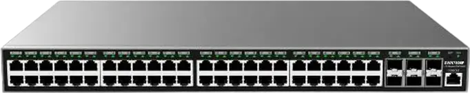 Switch Network Managed Layer 2+ Grandstream GWN7806P PoE+, 48 Porturi Gigabit Ethernet, 6 Sloturi SFP+, Buget Putere 400W, Rack-mountable, GWN.Cloud