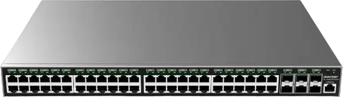 Switch Network Managed Layer 2+ Grandstream GWN7806P PoE+, 48 Porturi Gigabit Ethernet, 6 Sloturi SFP+, Buget Putere 400W, Rack-mountable, GWN.Cloud