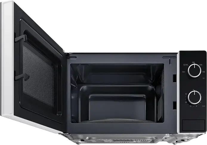 Samsung MS20A3010AH Solo Microwave Oven, 20L Capacity, 700W Power, 5 Power Levels, Mechanical Control, Defrost Function, LED Light, Glass Door