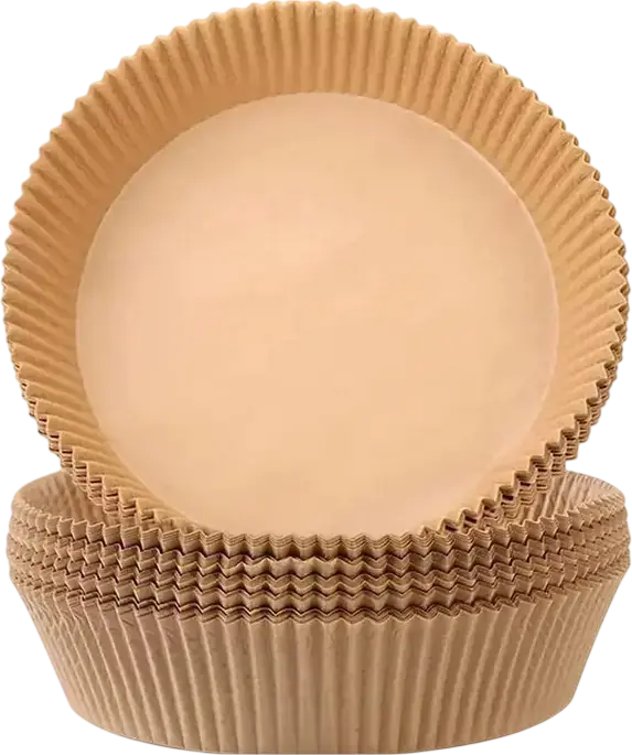 Hârtia de copt Papro Round Air Fryer Paper, Bej