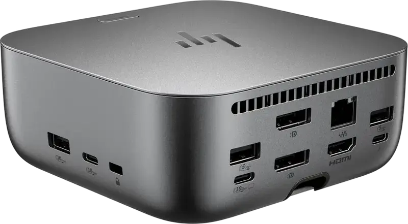 HP Thunderbolt 4 Ultra Dock G6, Alimentare 180W, Transfer Date 40 Gbps, Adaptor Alimentare 230W, Cablu 1m, HP Wolf Security, Gri