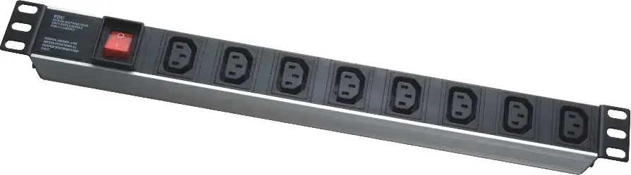 19" 1U IEC type, PDU-IE0018, 8 ports, 16A, 1.8M, APC Electronic