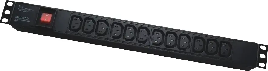 19" 1U IEC type, PDU-IE0021, 12 ports, 16A, 1.8M, APC Electronic