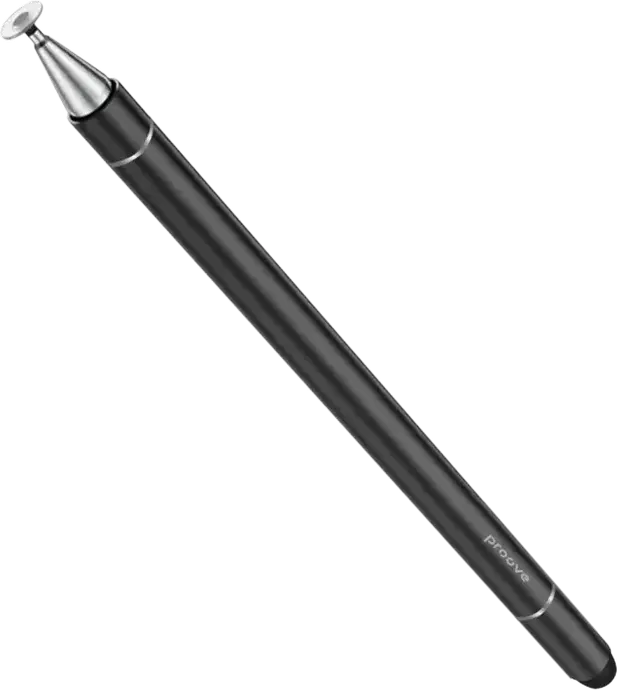 Proove Magic Wand SP-03 Universal Stylus Pen, Black, Lightweight Metal Alloy Touch Screen Pen with Interchangeable Precision and Disc Tips, Magnetic Cap
