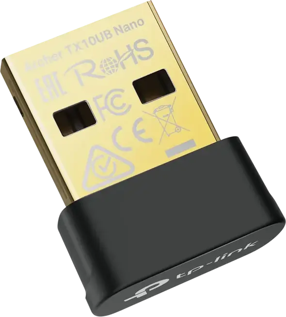 TP-Link Archer TX10UB Nano AX900 Wi-Fi 6 USB Adapter, Dual Band 802.11ax, Bluetooth 5.3, WPA3 Security, Compact Nano Form Factor, Black