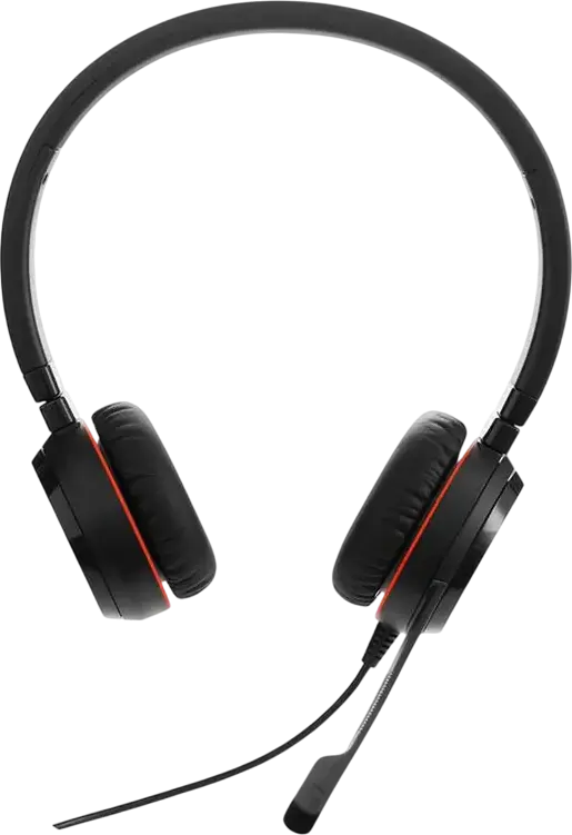 Jabra Evolve 20 SE Wired Stereo Headset for Microsoft Teams, USB Type-C with USB Type-A Adapter, Noise-Reducing Boom Microphone, Black