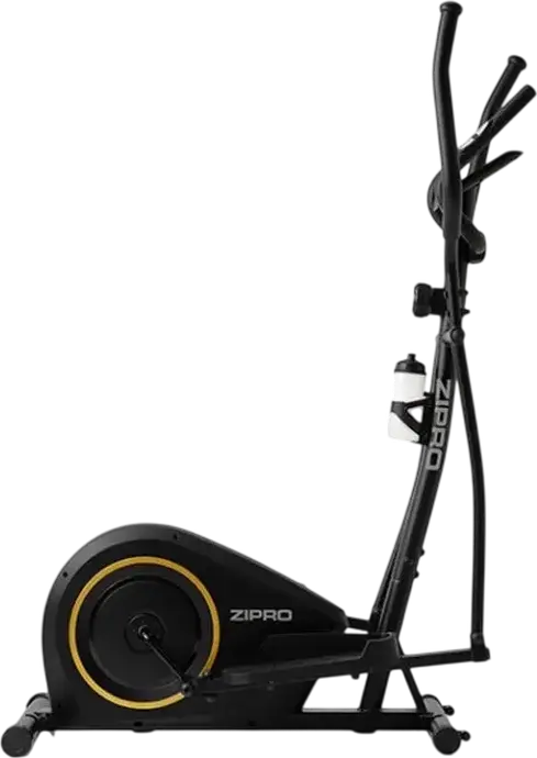 Elliptical Magnetic Zipro Burn Gold, 8 Nivele Rezistenta, Volanta 7kg, Monitor LCD cu Senzori Puls, Greutate Maxima Utilizator 120kg, Pas 27cm