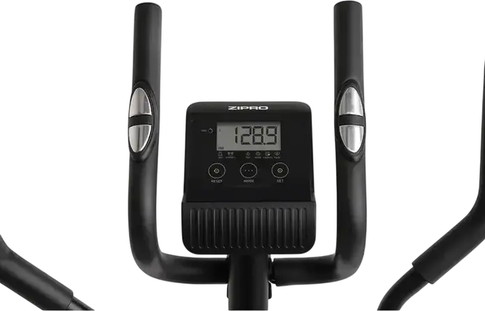 Elliptical Magnetic Zipro Burn Gold, 8 Nivele Rezistenta, Volanta 7kg, Monitor LCD cu Senzori Puls, Greutate Maxima Utilizator 120kg, Pas 27cm