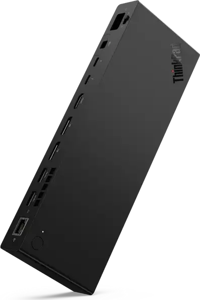 Док-станция Lenovo ThinkPad Thunderbolt 5 Smart Dock 7500, пропускная способность 120 Гбит/с, PD 3.1 180 Вт, адаптер 265 Вт, 2x DP 2.1, 1x HDMI 2.1, 2x TB5, 12 портов, поддержка 8K, черный
