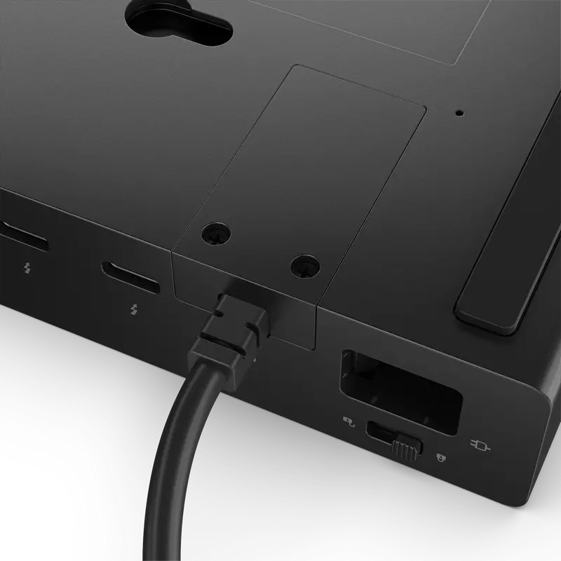 Док-станция Lenovo ThinkPad Thunderbolt 5 Smart Dock 7500, пропускная способность 120 Гбит/с, PD 3.1 180 Вт, адаптер 265 Вт, 2x DP 2.1, 1x HDMI 2.1, 2x TB5, 12 портов, поддержка 8K, черный