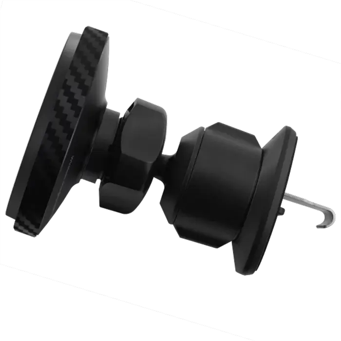 Suport Auto Proove Graphite Circle Qi2, Incarcator Wireless 15W Magnetic, Fixare Grila Ventilatie, USB Type-C, ABS + PC, Rotire 360 grade, Negru