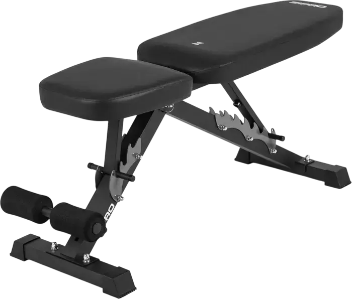 Zipro Jacked Multi-purpose Foldable Weight Bench, Steel Frame 50x50mm, Triangular Stable Base, 230kg Max Capacity for Bench Press and Dumbbells