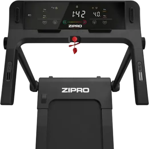 Zipro Pacto iConsole+ Electric Treadmill, 16 km/h Max Speed, 1260W Motor, 130 kg Max User Weight, Comfort+ Protect Amortization, Flat Fold System