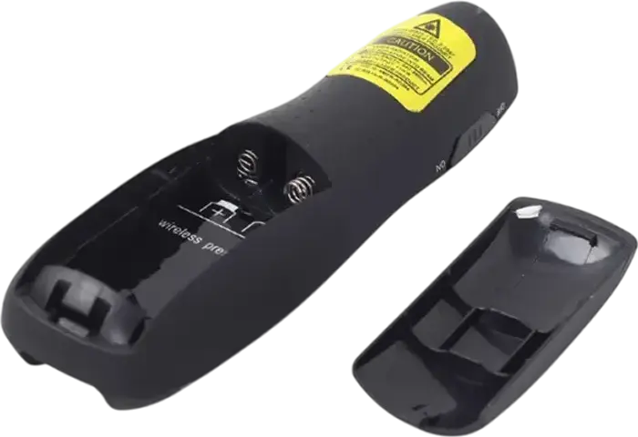 Gembird WP-L-12 Wireless Presenter with Red Laser Pointer, 2.4 GHz RF USB Receiver, 10m Range, Class 2 Laser, Black