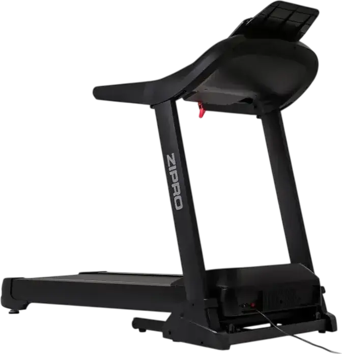 Zipro Pacemaker iConsole+ Electric Folding Treadmill, 140x51.5 cm Running Area, LED Console, App Connectivity, Black and Gold, Home Indoor Use