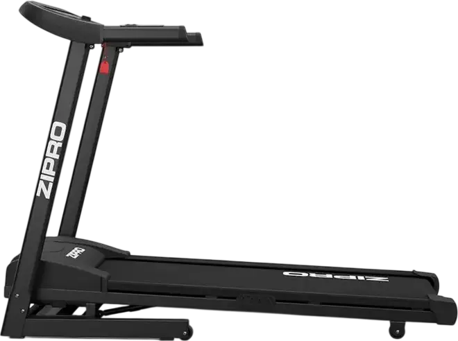 Zipro Pulse Foldable Home Treadmill, 12 km/h Max Speed, 15% Incline, Comfort Protect Shock Absorption, 130 kg Max User Weight, Body Fat Measurement