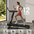 Zipro Luma Foldable Treadmill, 900W Motor, 0.8-12 km/h, 12 Electronic Incline Levels, AirCushion Pro Shock Absorption, Bluetooth, FitShow App, LCD Display