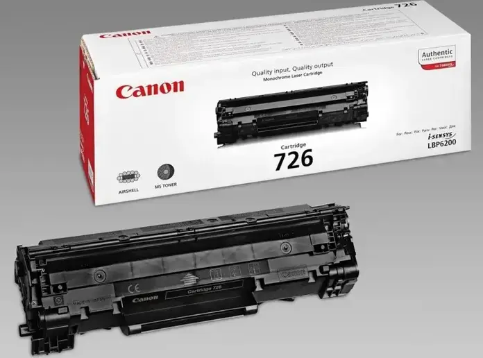 Лазерный тонер-картридж Canon CRG-726 черный 3483B002AA All-in-One с фотобарабаном для i-SENSYS LBP6200, LBP6200d, LBP6230dw, ресурс 2100 страниц