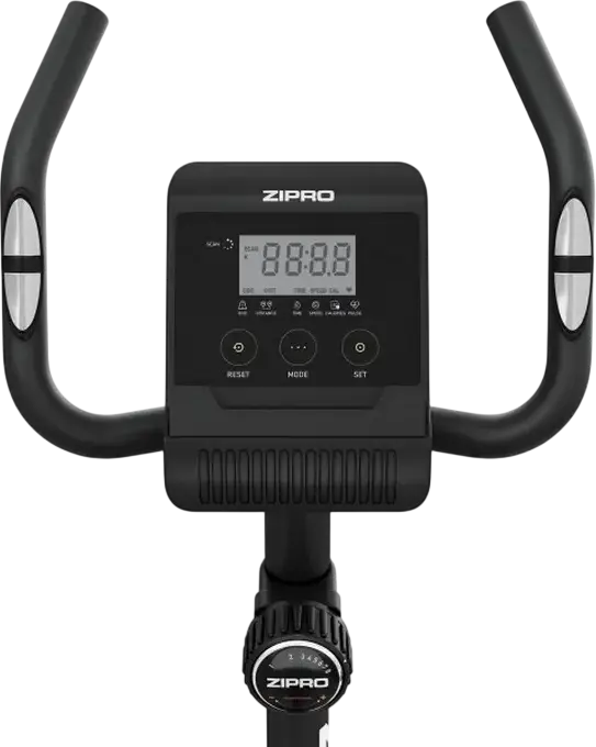 Zipro Beat RS Vertical Exercise Bike, Magnetic Resistance 8 Levels, 6kg Flywheel, LCD Computer with Pulse Rate, Max User Weight 120kg