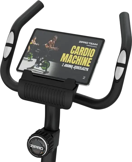 Zipro Beat RS Vertical Exercise Bike, Magnetic Resistance 8 Levels, 6kg Flywheel, LCD Computer with Pulse Rate, Max User Weight 120kg