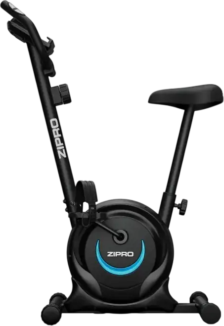Zipro One S Magnetic Resistance Exercise Bike, 8 Adjustable Levels, LCD Display for Pulse and Calories, Phone Holder, Compact Home Cardio Trainer