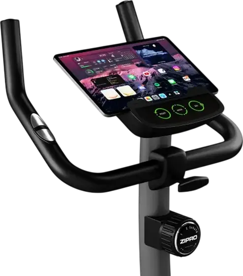 Zipro Nitro Magnetic Exercise Bike, 8kg Flywheel, 8 Resistance Levels, LCD Computer, Pulse Sensors, Max User Weight 150kg, Adjustable Seat and Handlebars