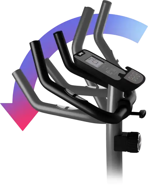 Zipro Nitro Magnetic Exercise Bike, 8kg Flywheel, 8 Resistance Levels, LCD Computer, Pulse Sensors, Max User Weight 150kg, Adjustable Seat and Handlebars