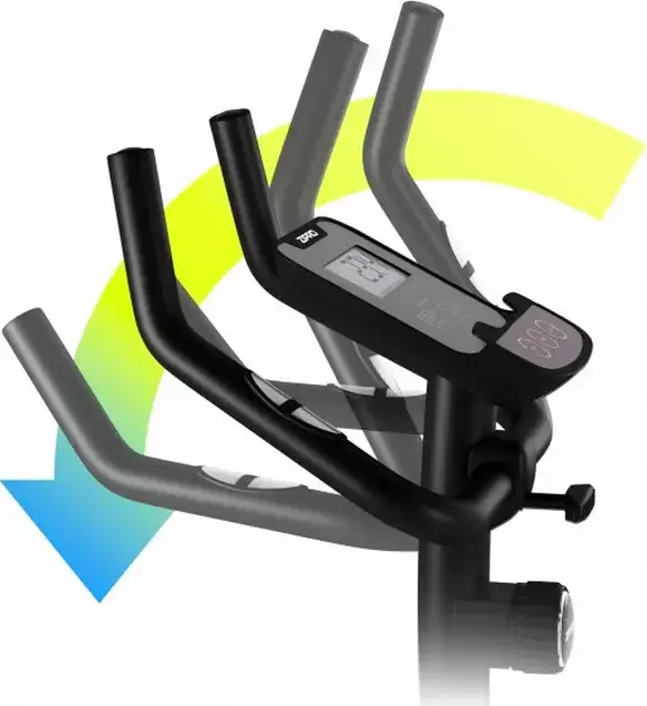 Zipro Nitro RS Magnetic Exercise Bike, 8kg Flywheel, 8 Resistance Levels, LCD Console, Pulse Sensors, Max User Weight 150kg, White and Black