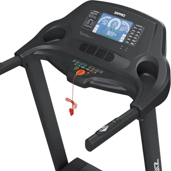Zipro Notus Treadmill, 2.5 HP Motor, 18 km/h Max Speed, 0-15 Level Inclination, Air Cushion Pro, Foldable, Max User Weight 150 kg, 135 x 47 cm Belt