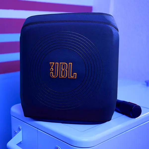 JBL PartyCover Encore 2 Protective Case for PartyBox Encore 2 and Essential 2, Dust-proof and Scratch-proof Rubber and Knitted Fabric, Black