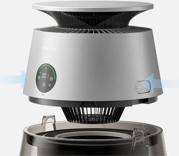 Dreame AP10 Pet Air Purifier, 430 m³/h CADR, 5-Stage Filtration with UVC Light, Negative Ionizer, Cat Perch Cover & Laser, App Control, Champagne Gold