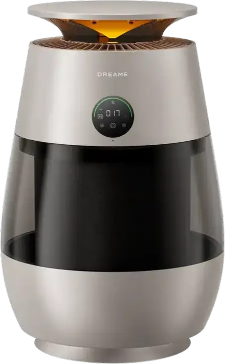 Dreame AP10 Pet Air Purifier, 430 m³/h CADR, 5-Stage Filtration with UVC Light, Negative Ionizer, Cat Perch Cover & Laser, App Control, Champagne Gold