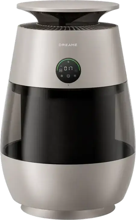 Dreame AP10 Pet Air Purifier, 430 m³/h CADR, 5-Stage Filtration with UVC Light, Negative Ionizer, Cat Perch Cover & Laser, App Control, Champagne Gold