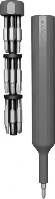 Set Surubeluise Multifunctionale Proove Fixer 39 in 1, Bituri Otel S2, Maner Rezistent la Impact din Otel Inoxidabil, Gri, 157x18x18mm