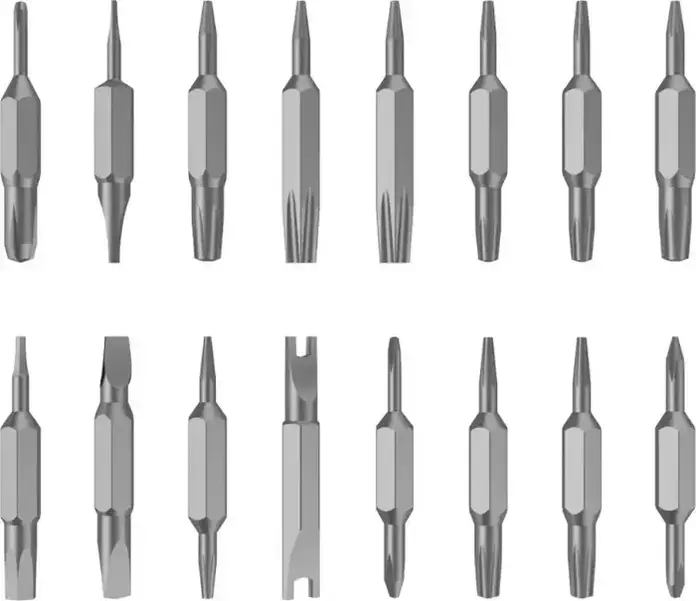 Set Surubeluise Multifunctionale Proove Fixer 27 in 1, Kit Instrumente de Precizie 27 Piese cu Bituri Phillips, Plate, Torx, Hex, Maner Gri Antiderapant