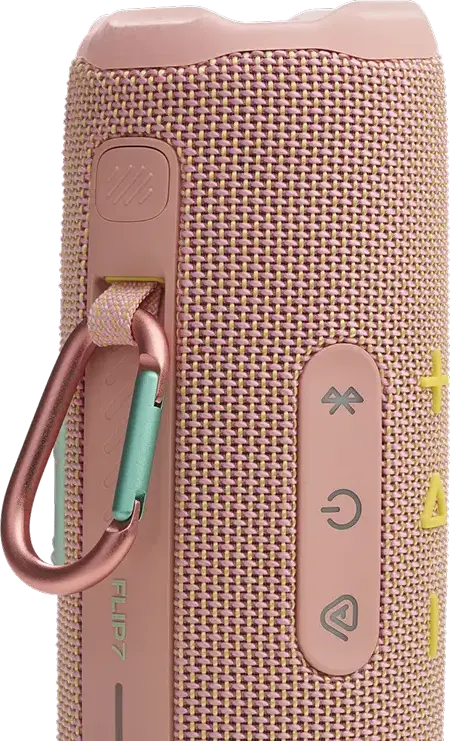 Портативная Bluetooth-колонка JBL Flip 7, Розовая, стандарт Bluetooth 5.4, защита IP68, звук JBL Pro с AI Sound Boost, Auracast, 2-полосная система, до 16ч работы