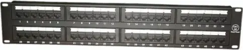 APC Electronic 48 ports UTP Cat.5e patch panel, 2U, LY-PP5-06