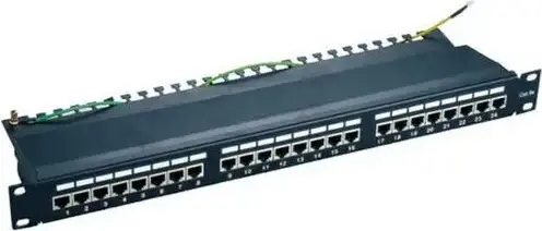 APC Electronic 24 ports FTP Cat.6 patch panel, LY-PP6-14, 19"  Krone IDC
