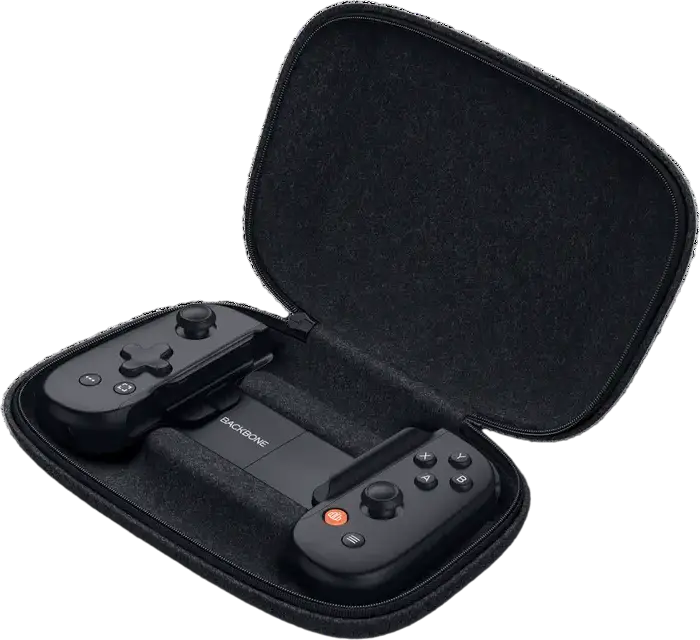 Backbone One Carrying Case, Hard Shell Travel Protection Case with Felt-like Texture and Shock-Absorbing Foam, Fits Backbone One and PlayStation Edition