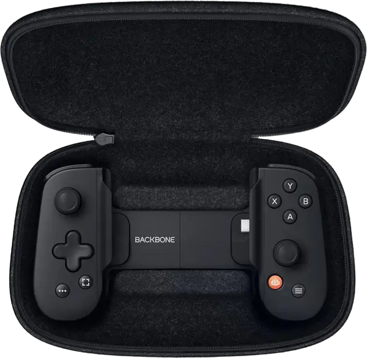 Backbone One Carrying Case, Hard Shell Travel Protection Case with Felt-like Texture and Shock-Absorbing Foam, Fits Backbone One and PlayStation Edition