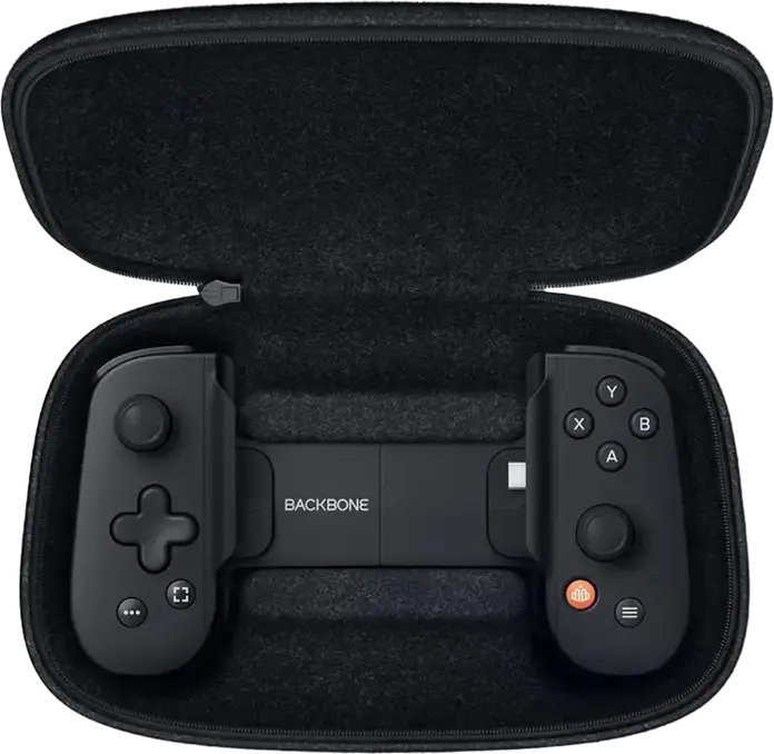 Backbone One Carrying Case, Hard Shell Travel Protection Case with Felt-like Texture and Shock-Absorbing Foam, Fits Backbone One and PlayStation Edition