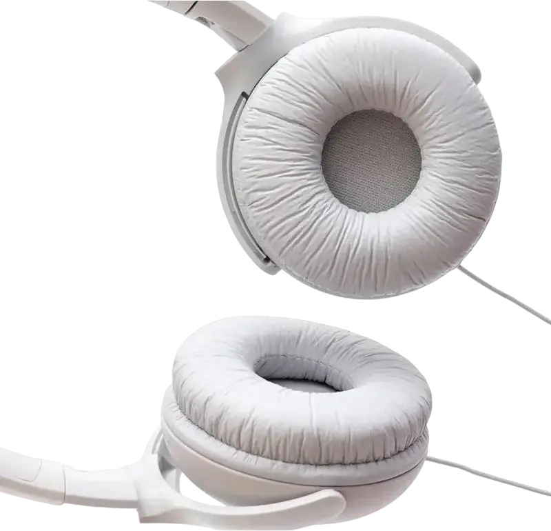 Проводные накладные наушники Philips TAUH201 с неодимовыми драйверами 32 мм, встроенным микрофоном с эхоподавлением и плоским кабелем, белые