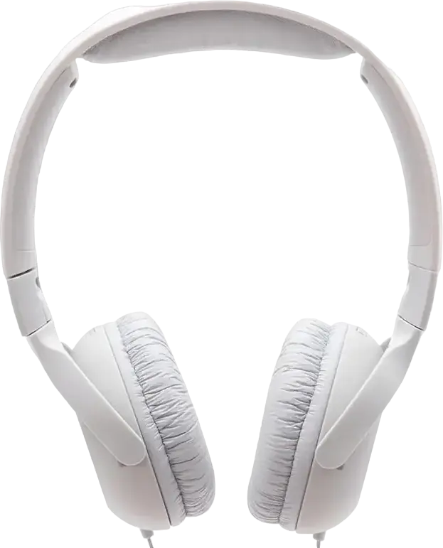 Проводные накладные наушники Philips TAUH201 с неодимовыми драйверами 32 мм, встроенным микрофоном с эхоподавлением и плоским кабелем, белые